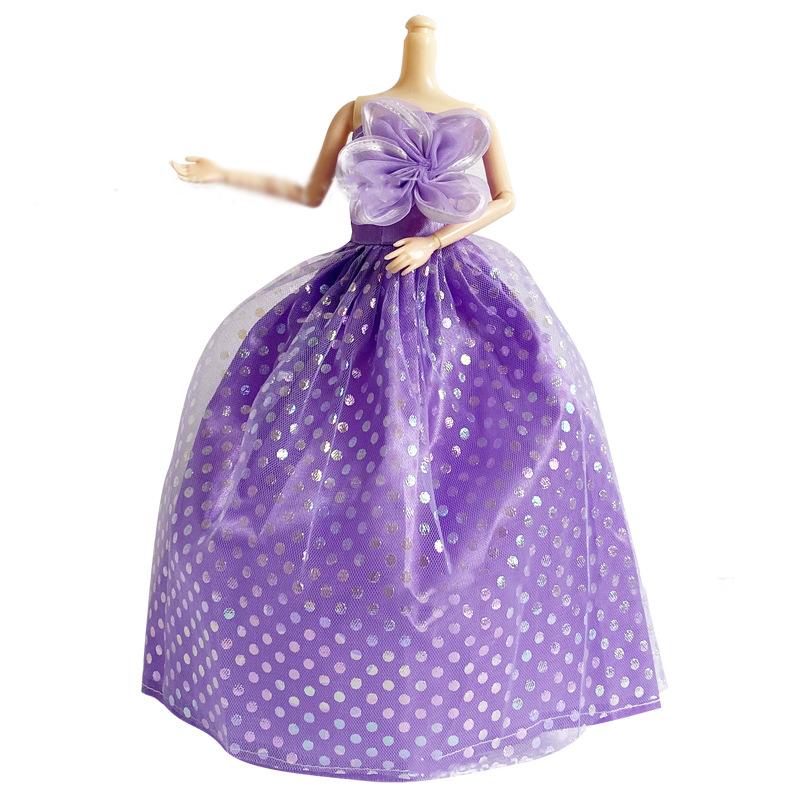 30Cm Doll Clothing 1/6 Dress Up Doll Wedding Dresses Fashion Play House Princess Trailing Large Dresses For 1/6 Xinyi Fr Bb Doll