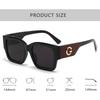 New Fashion Brand Luxury Designer Sunglasses Women  Letter G Square Outdoor Vintage Shades Glasses Summer Travel Sunglasses