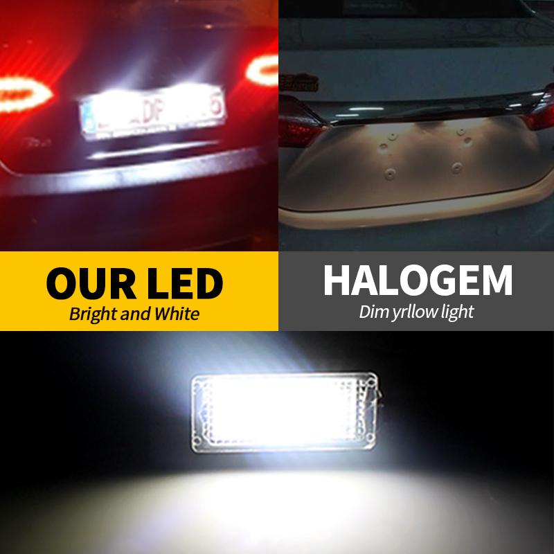 2pcs For Volkswagen Passat B6 R36 ( For Clip In Version Only ) 2006-2010 Sharan 7N 2011-2013 LED Number License Plate Light Lamp