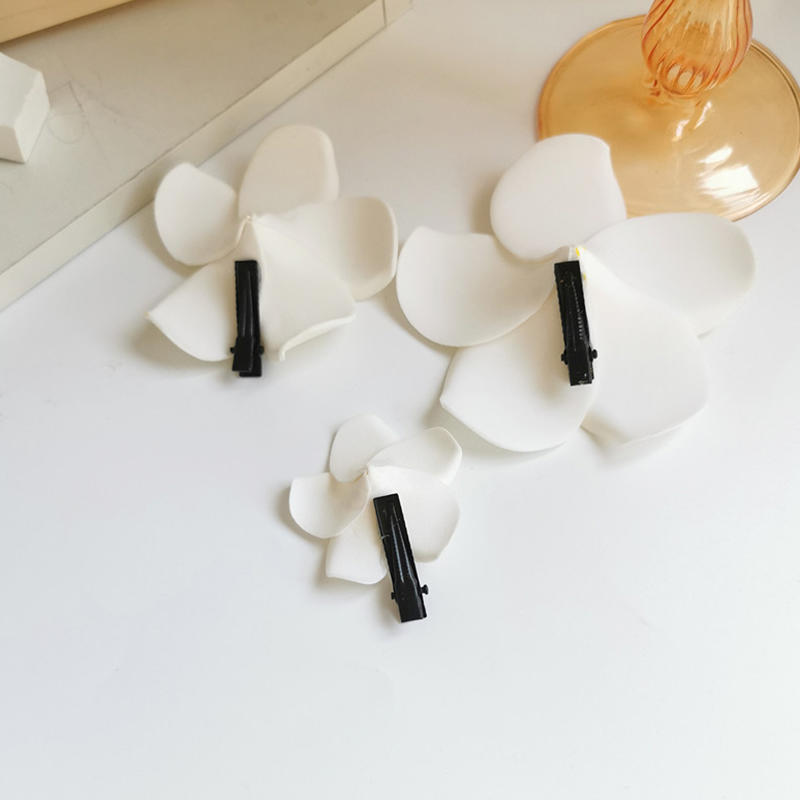 Korean Style Simulation Flower Hair Clip Bohemian Style Seaside Vacation Headwear Flower Hairpin Headdress Duckbill Clip