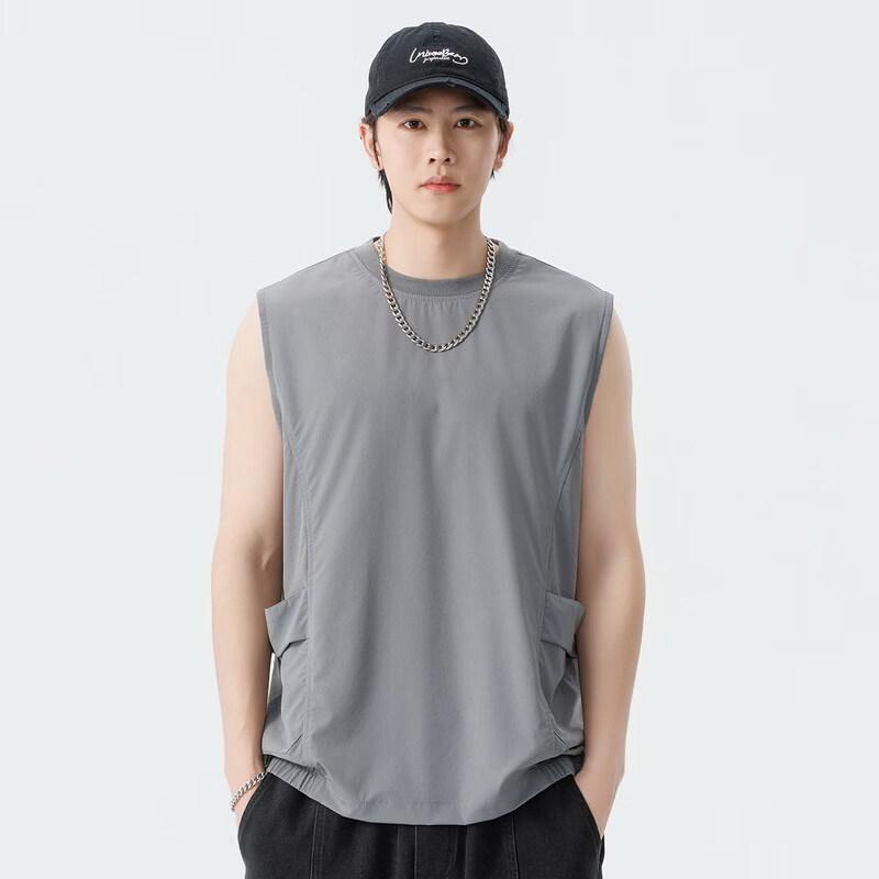 Men's Plus Size Breathable Sleeveless T-Shirt