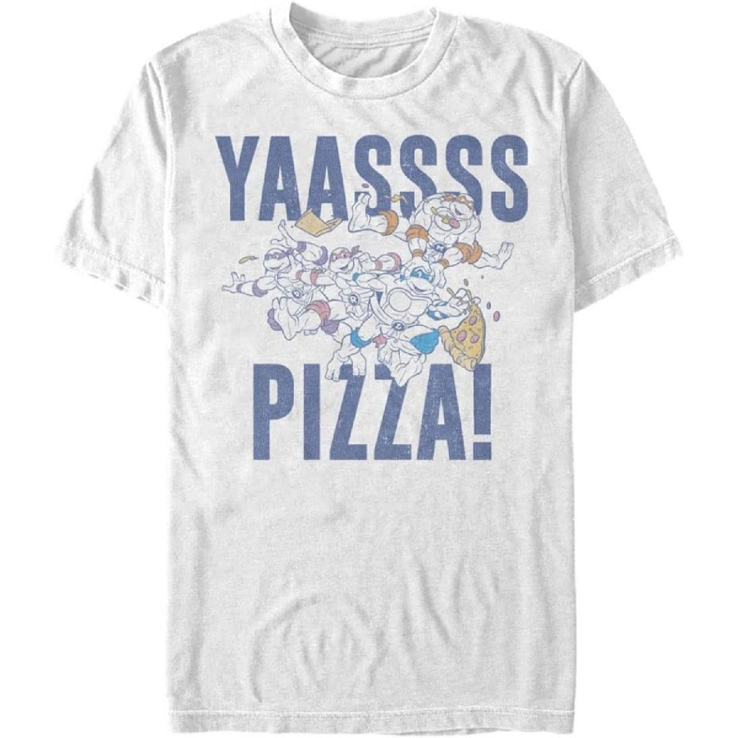 

Nickelodeon Men s Big & Tall Yas Pizza T-Shirt XXXXXL білий