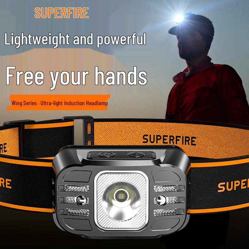 Shenhuo HL75 Wave Sensor Rechargeable LED Headlamp