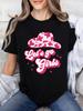 Damenstil Let's Go Muster Print Kurzarm T-Shirt Harajuku Ärmel Freizeitkleidung Street Tops T-Shirts Ästhetische Kleidung