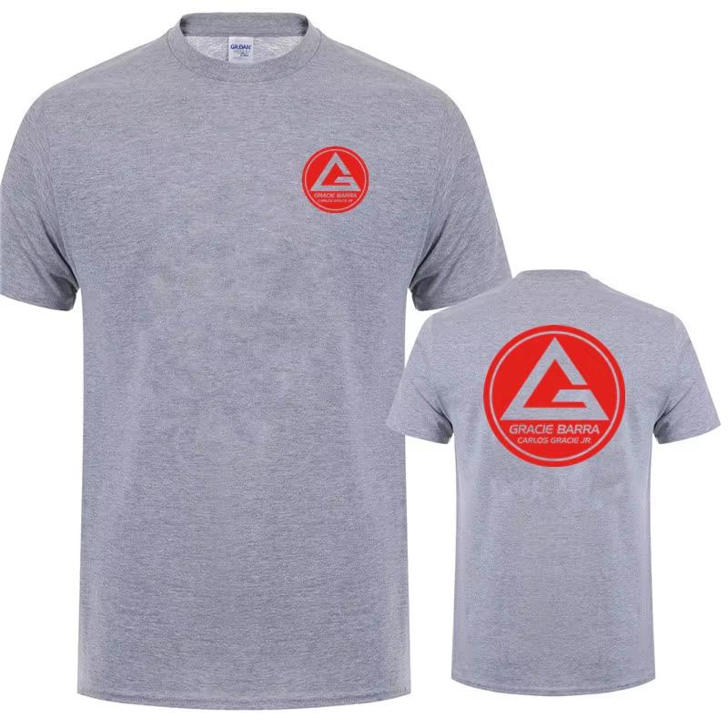 Gracie Barra Carlos GR Brazilian Jiu Jitsu T-Shirt Sommer Herren O-Ausschnitt Baumwolle Kurzarm T-Shirts Mode Coole Oberteile T-Shirt