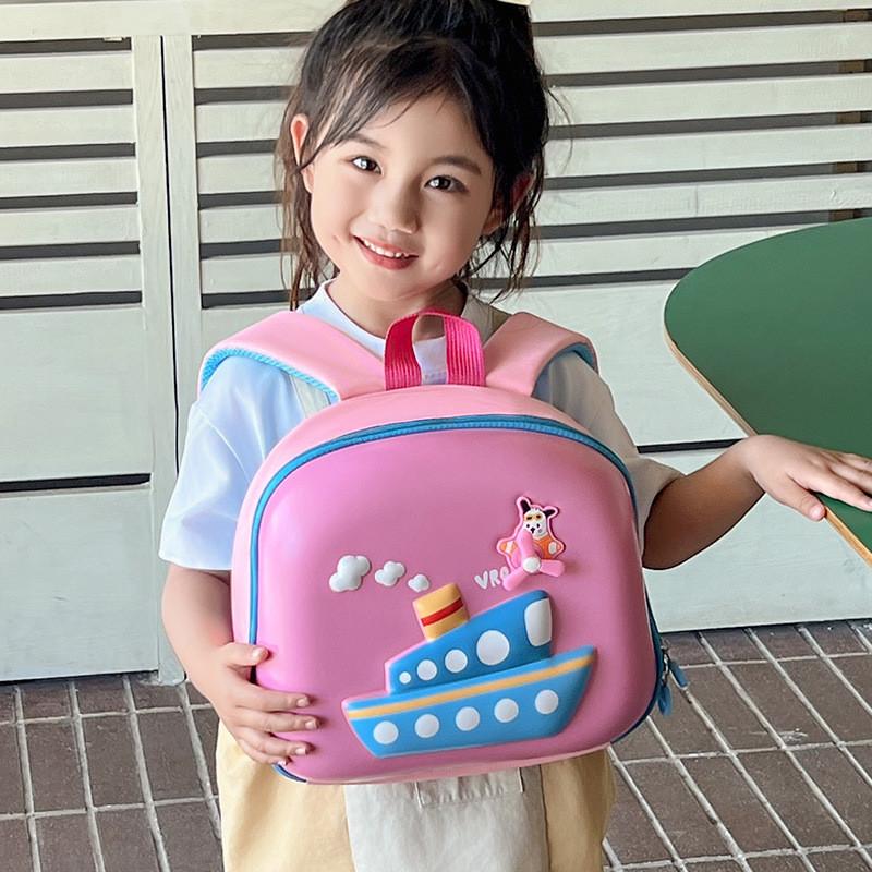 Hypoallergenic Lightweight Eva Children's Backpack With Charming Sailboat Shape