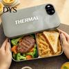 Scaldavivande da Viaggio Elettrico per Pranzo, Capacità 900ml, Scaldavivande Portatile, Rivestimento in Acciaio, Ricaricabile via USB, Riscaldato, Ermetico, Temperatura Costante