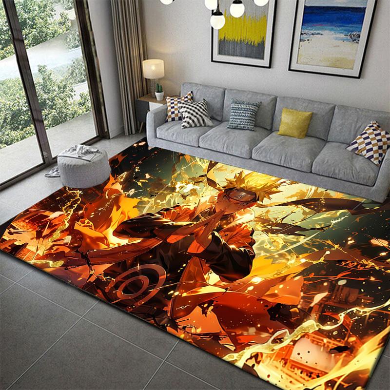 Naruto Anime Collectible Area Rug Non-Slip Durable Mat for Home Living Room