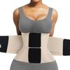 Entrenador de Cintura con Estampado de Leopardo para Mujer Cinturilla de Control de Abdomen Ajustable de Doble Compresión Cinturón Moldeador para Entrenamiento