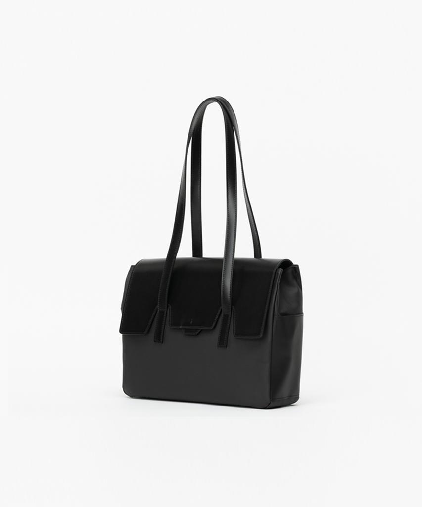 Bedford11Th Polygon Medium Flap Shoulder Bag New [Black]