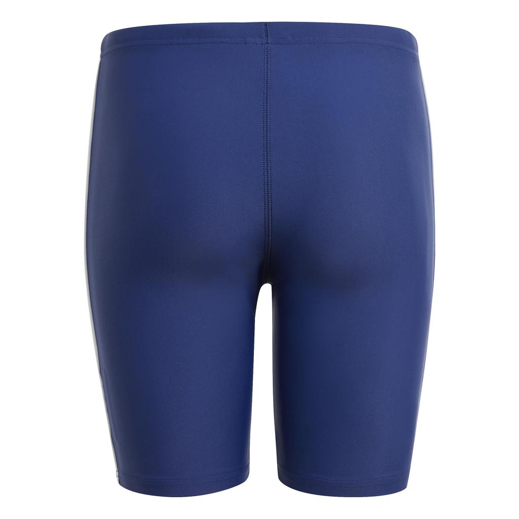 adidas בגד ים לביצועים כחול כהה מידה 130 ג'אמר לילדים, 18 ס"מ, לבנים KMR18, (IQ3937),