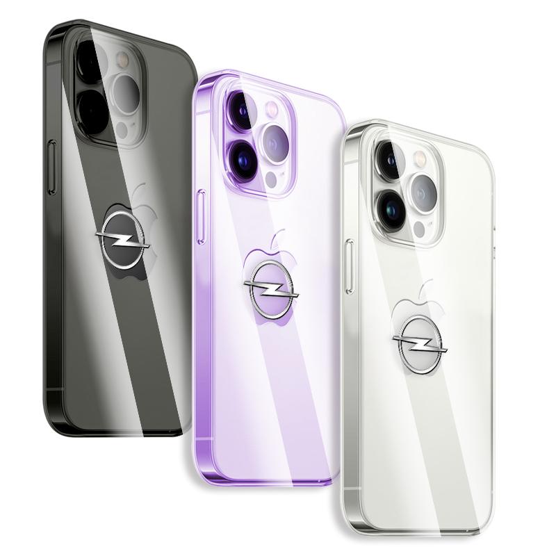 Car Logo Transparent Phone Case For IPhone 11 12 13 14 Pro Max XR X XS SE 7 8 Plus For Opel Corsa