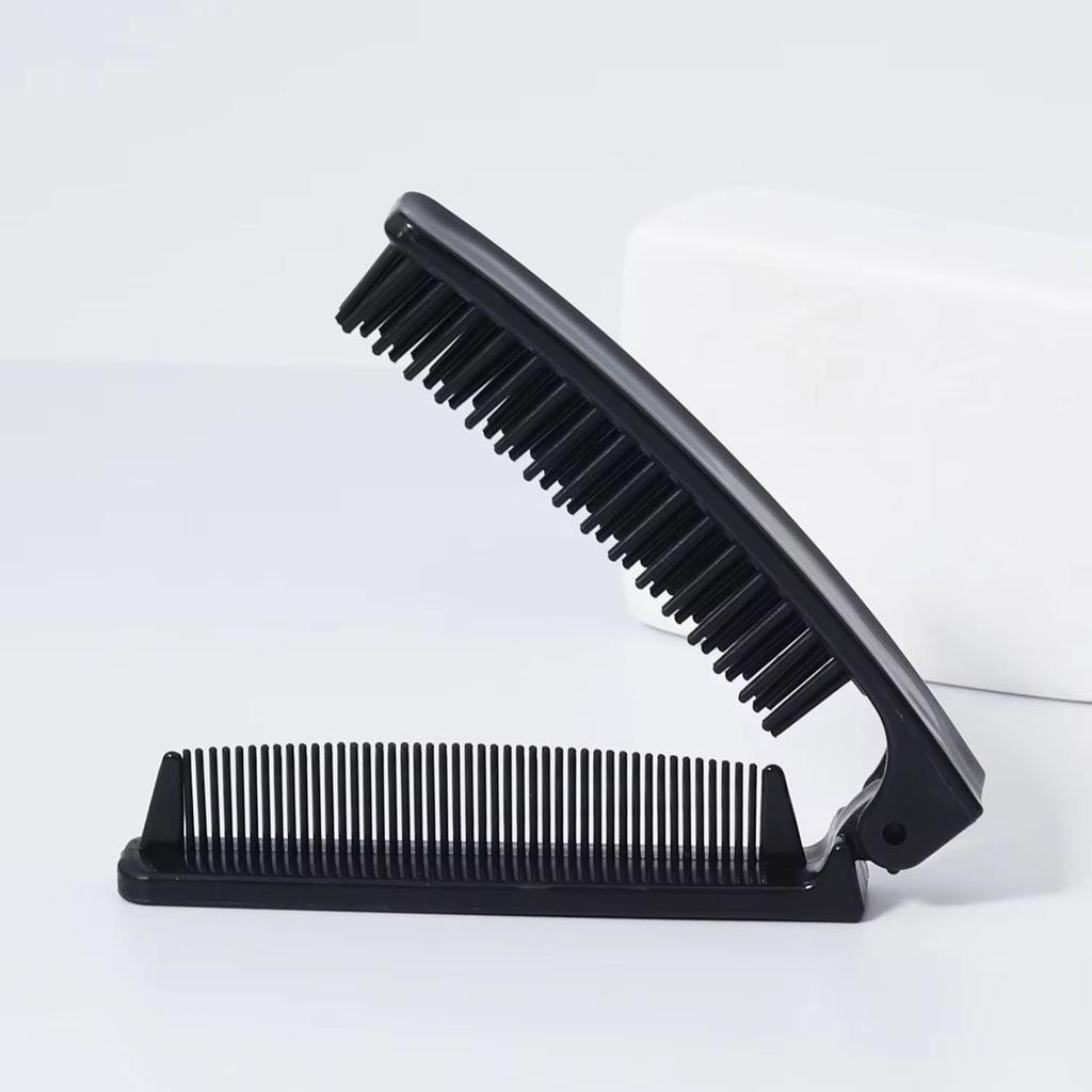 Travel portable folding hair comb - pocket size design, durable plastic bristles and ABS handle For Hair Accessories