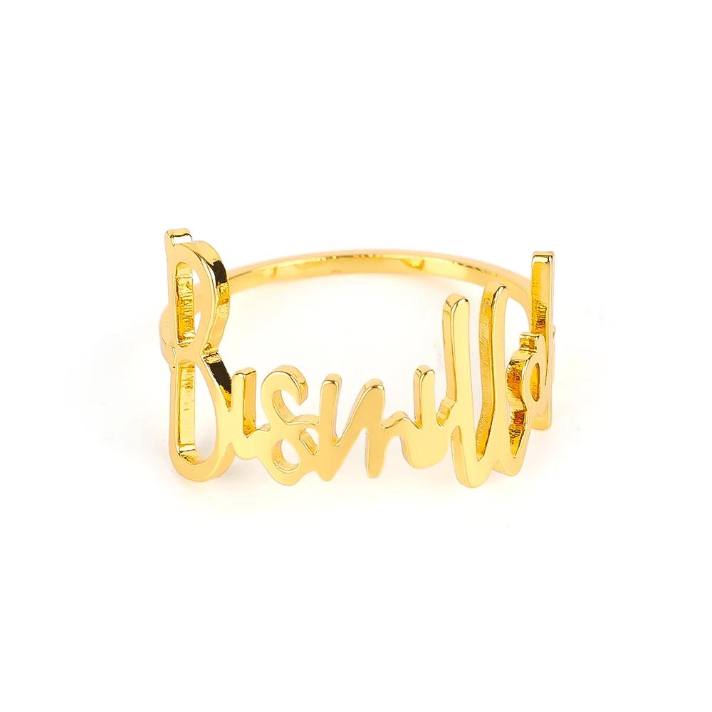 Letter Napkin Ring Wedding Hotel Table Supplies Circle Tableware Silver Gold Letter Ring Party Decoration Gifts Family Gathering