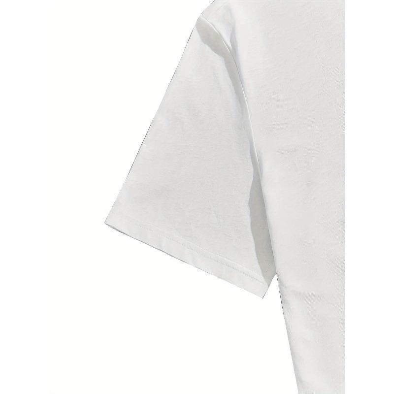 European Sizes Men's "Get Money" Graphic Crew Neck T-Shirt - Soft, Comfortable & Machine Washable, Casual Bohemian Style, All-Season Wear,