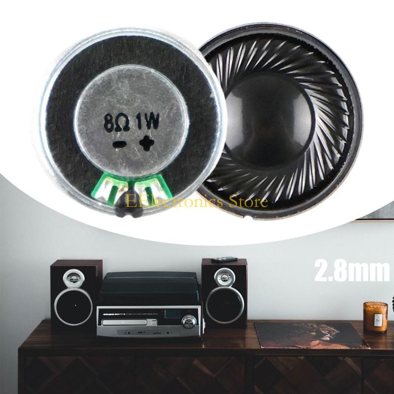 B03C Powerful 28mm Full Frequency Speakers Strong Magnets 8Ohm 1W Speakers Pair for Auditory Loudspeaker 2PCS