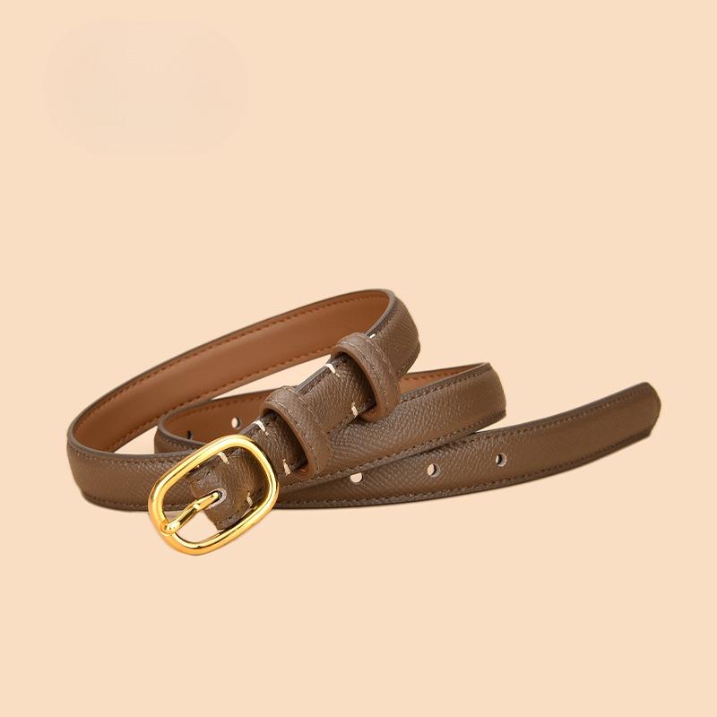 

Женский ремень из натуральной кожи Женский ремень из коровьей кожи Японская пряжка-пика Декоративный Универсальный женский ремень Студенческий ремень Женский 105cm