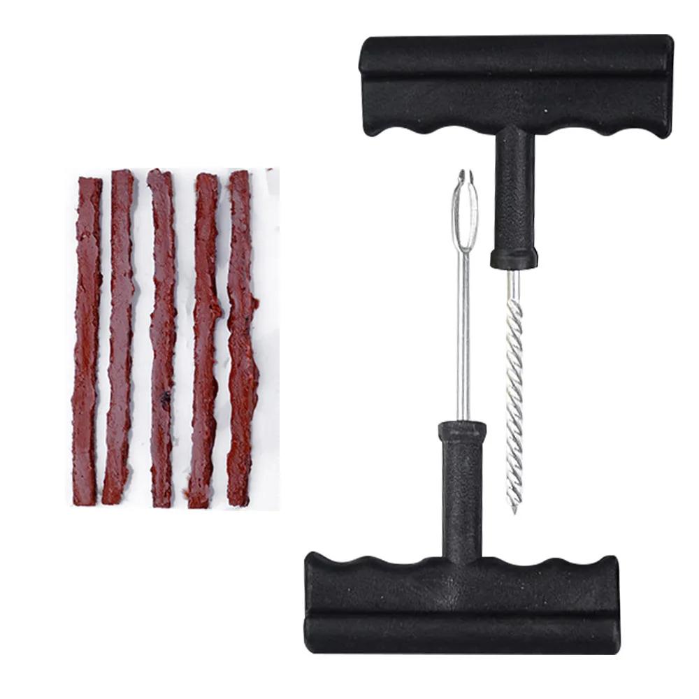 5/100Pcs Tire Repair Strips Tubeless Rubber Stiring Glue Seals for Car Motorcycle Tyre Puncture Kit Wicks Worms Tools