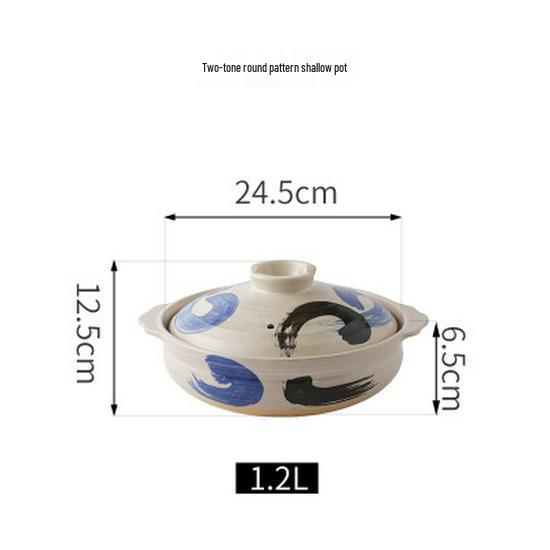 Bao Yi High-Temperature Japanese Ceramic Clay Soup Pot for Gas Stove