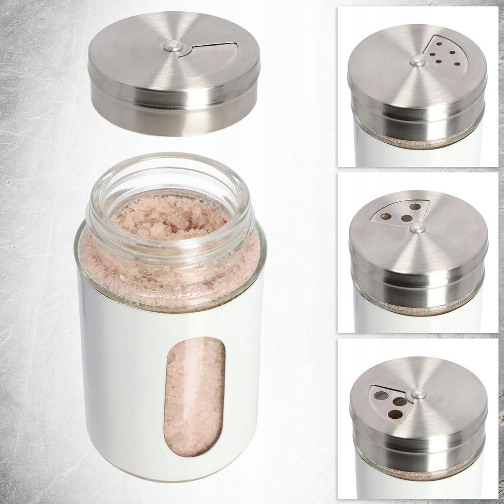 KADAX Salt Shaker and Pepper Shaker Set 2x90ml Container for Salt Pepper Steel