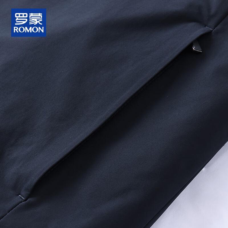 ROMON Men's Casual Goose Down Lapel Jacket