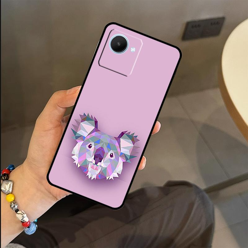 Cute Australia Koala Art Case For Realme C65 C67 C61 C53 C55 C51 C25 C63 C71 C75 GT6 GT7 Pro 11 12 13 14 15 Pro Plus