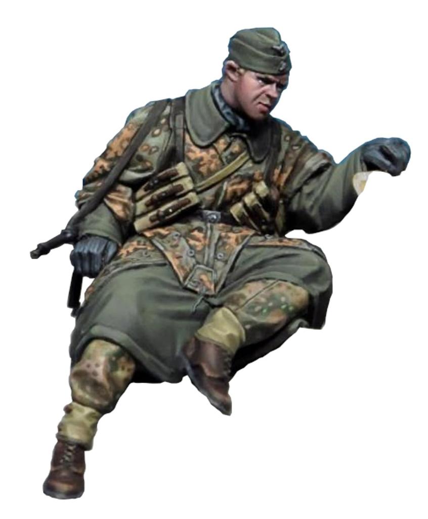 The Bodi 1/35 WWII German Waffen-SS Sd.Kfz 251 Crew Part 4 Resin Kit TBO35222 (Person)