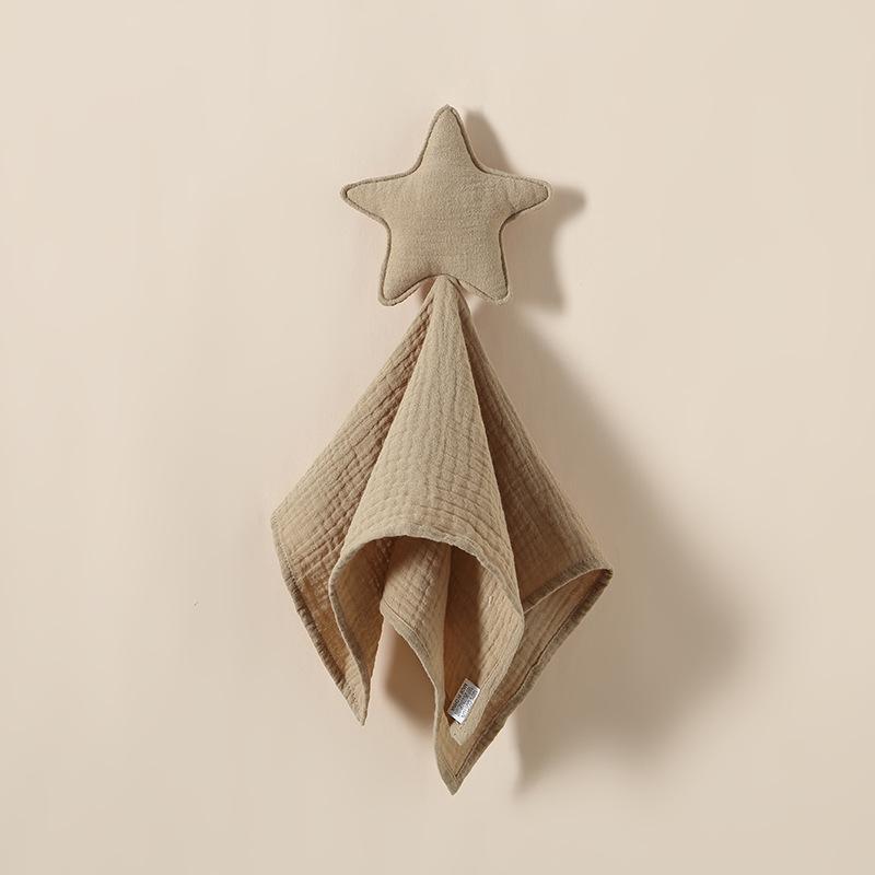 Baby Teething Comforter Puppet: Cotton Star & Moon Sleep Aid