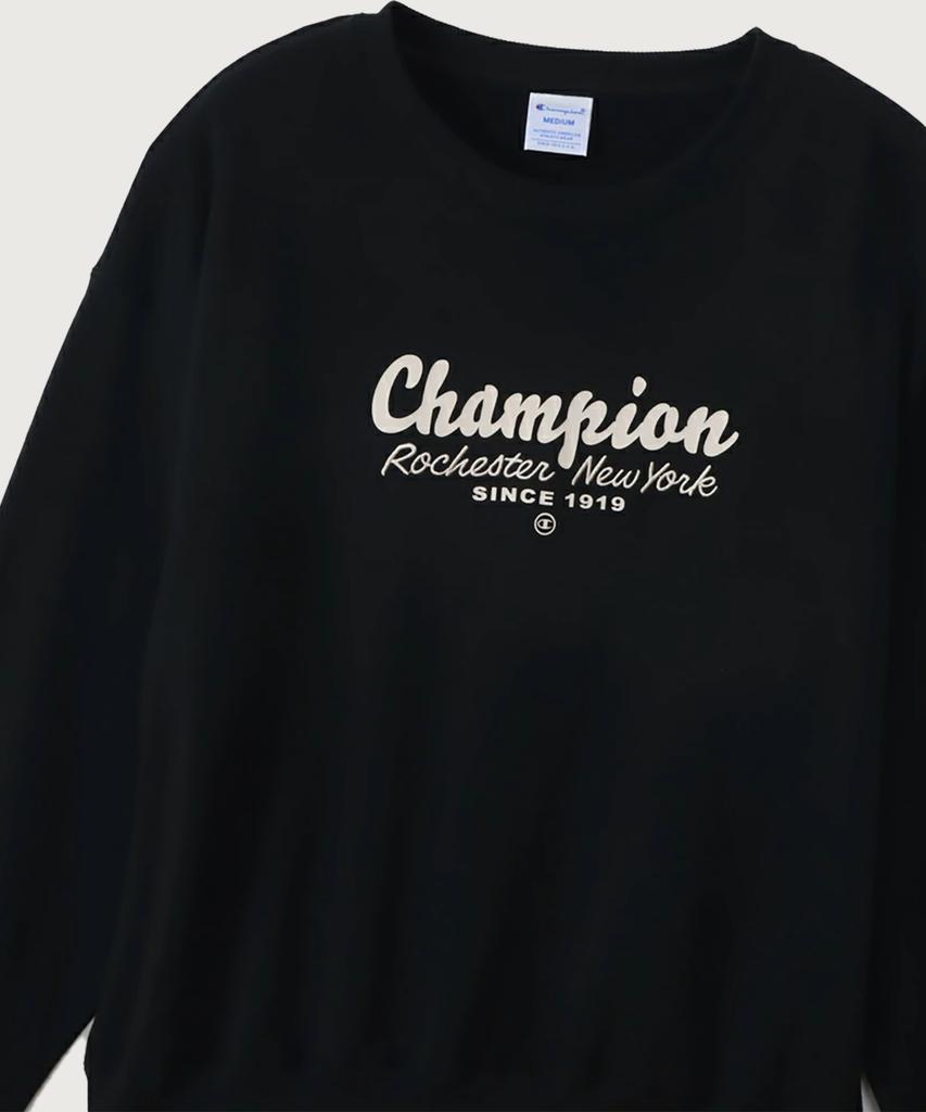 CHAMPION Women'S Rochester Loose Fit Crew Neck Sweatshirt Black