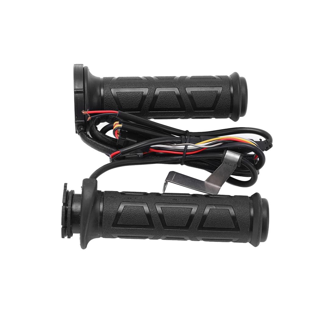 Pair Motorcycle Heated Grip 22mm 0.87in 50‑70 Celsius Intelligent Universal Black 12V Modification
