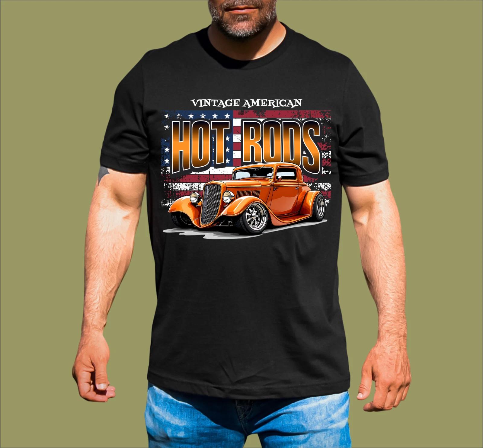 VINTAGE AMERICAN HOT RODS T-SHIRT XL