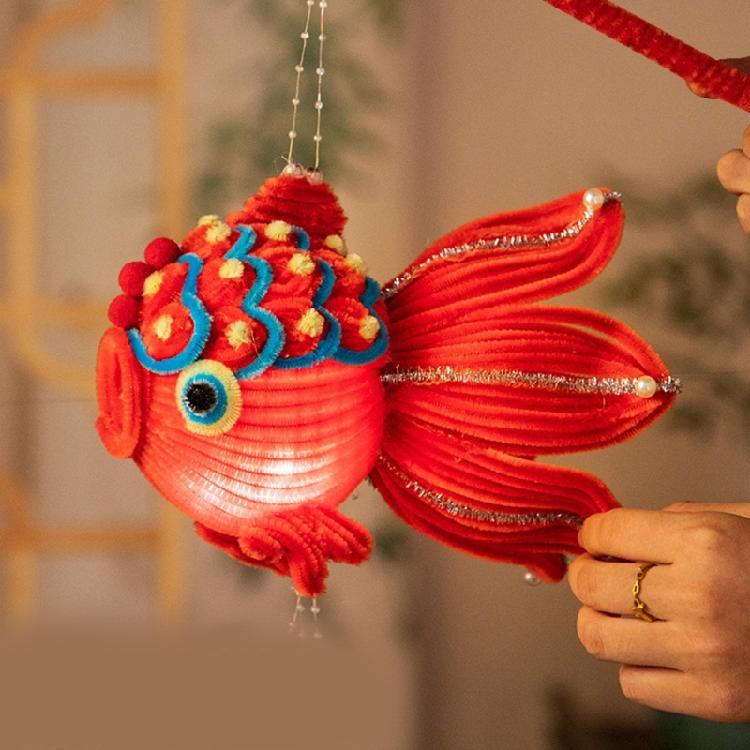 Lanterne Ornamentali a Forma di Pesce Lanterne a Pesce Ornamento Festival Autunnale Cinese Decorazioni Portatili