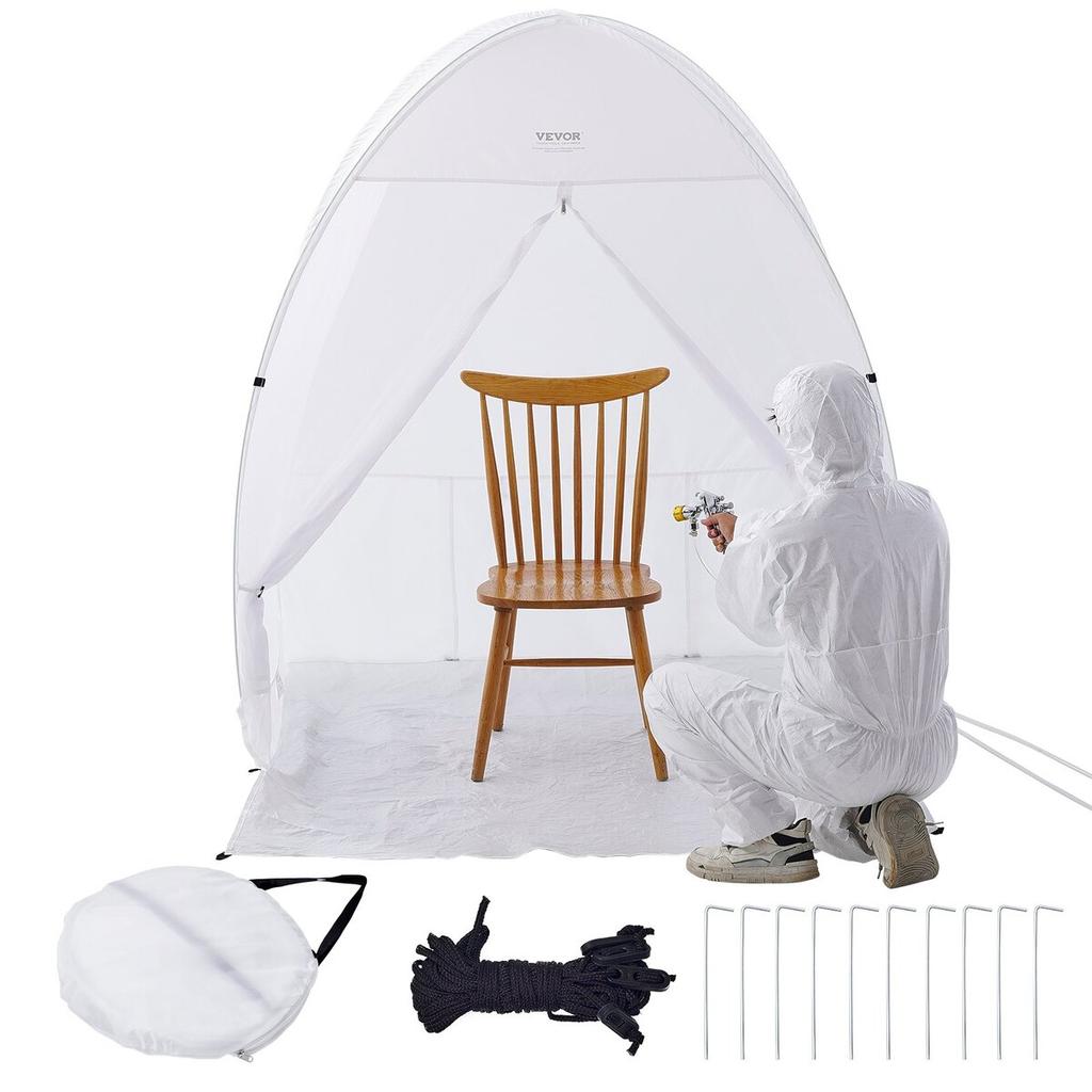 Spray Paint Shelter Portable Spray Paint Tent Booth 60x60x70 in Pop Up