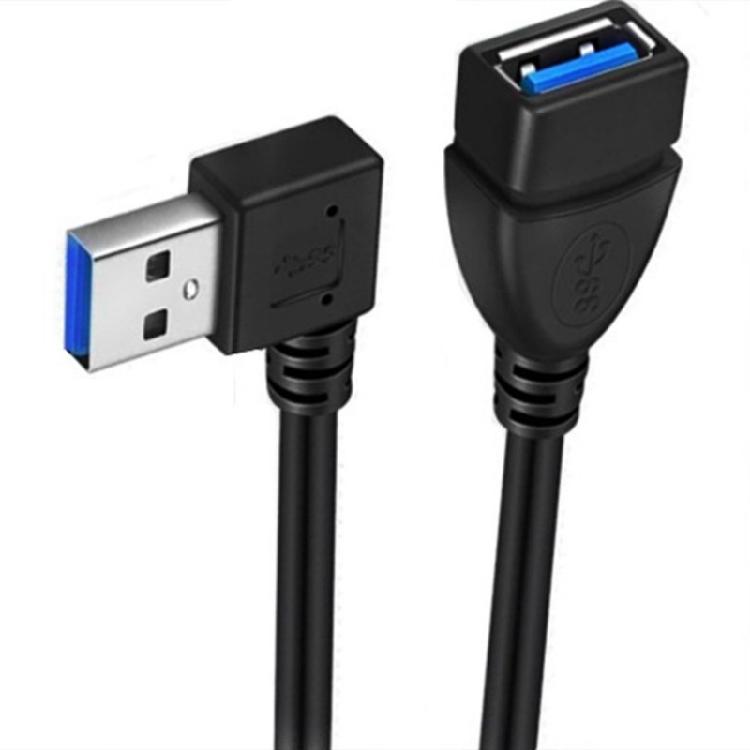 USB3.0 Angled Extension Cable USB3 Cable for Mouse Hard Disk Camera Easy Plugs and Play in Tight Space 20CM/7.87inch