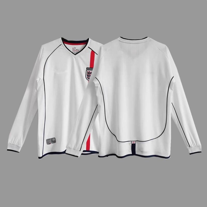 England Retro Football Jersey Gerrard Lampard Campbell Rooney Beckham Soccer Shirt