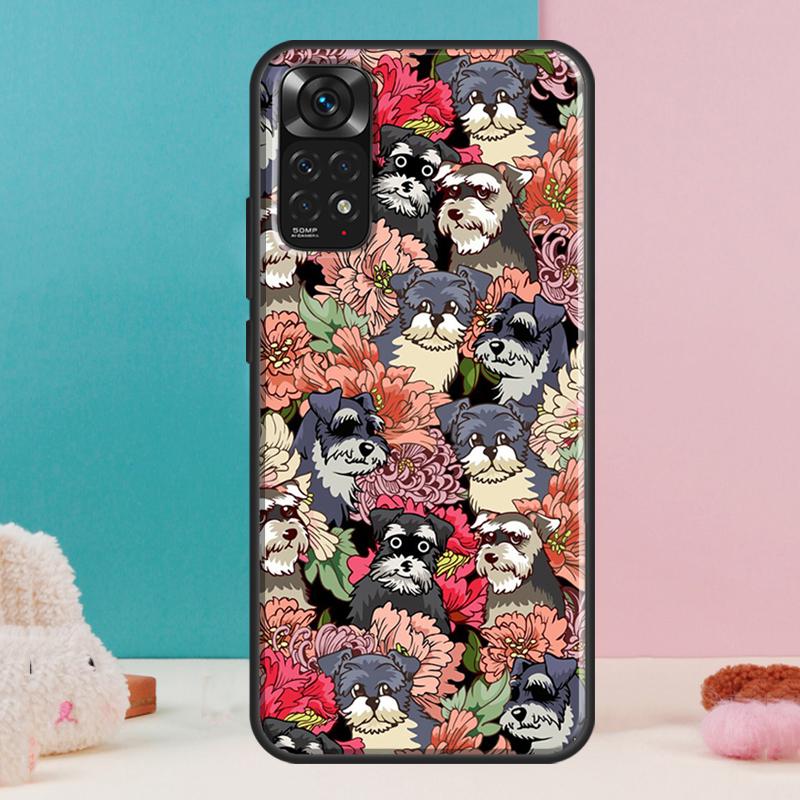 Schnauzer Puppy Dog Case For Xiaomi Redmi Note 14 13 Pro 12 11 9 10 9S 10S 11S 12S Redmi 14C 13C 10C 12C Cover