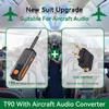 2 In 1 Bluetooth 5.4 Audio Transmitter Receiver 3.5mm AUX Jack Airplane Wireless Adapter Mic For TV Car Kit Speaker PC Headphone