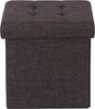 Fuji Boeki Pet House Storage Stool, 30cm Wide X 30cm Deep X 30cm High, Charcoal Fabric, Foldable, Mini 53702, Small
