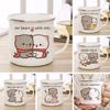 Nuovo gatto Peach e Goma Tazza smaltata Caffè Tazza da tè simpatico animale Colazione Dessert Tazza di acqua di latte regalo di coppia