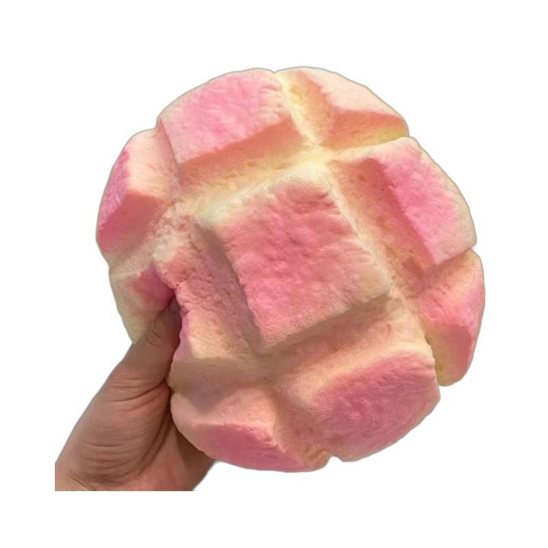 Jucărie Squishy cu Revenire Lentă în Formă de Chiflă cu Ananas