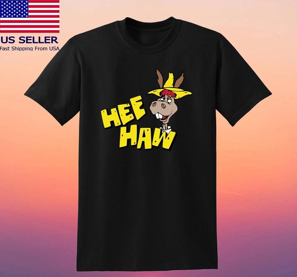 Hee Haw Donkey Cartoon Men s Black Size S-5XL S