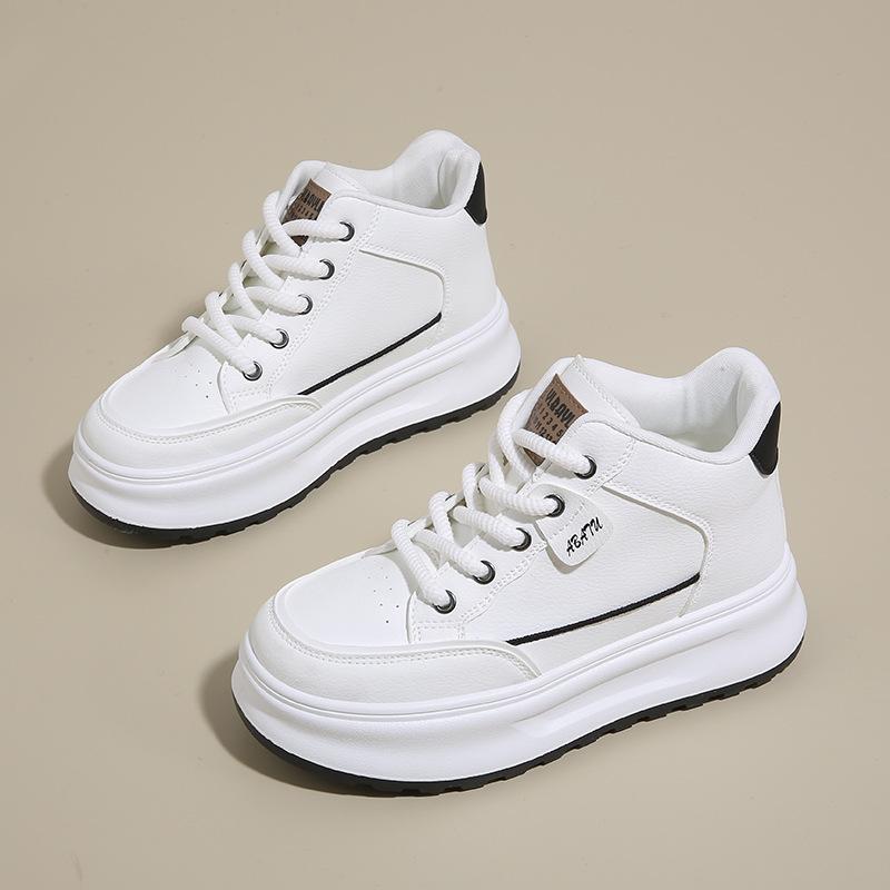 Little white shoes new winter student versatile casual trendy shoes platform high top board shoes 1