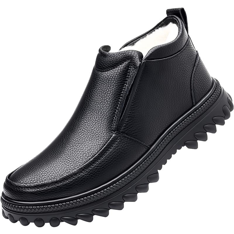

Мужские повседневные кожаные деловые лоферы, нескользящая обувь для ходьбы, классическая уличная рабочая офисная обувь для вождения, кроссовки на плоской подошве, дизайнерская обувь 44 чёрный