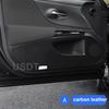 For Lexus ES 2024 2025 2022 2021 2020 2018 Leather Carbon Fiber Sticker Door Anti Kick Cover Protection Mat Door Sill Sticker
