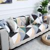 Nordic Geometric Pattern Cotton Sofa Mat Four Season Quilted Thickened Sofa Cover Fabric Chair Seat Cushion Sofa Towel Couch Mat