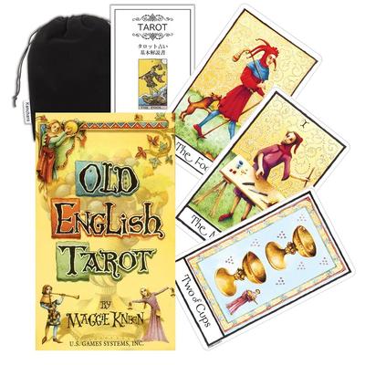 Kancharo 78-Karten Tarotkarten-Set [Old English Tarot] Enthält japanische Tarotkarten-Anleitung & Beutel (Authentisch)