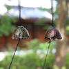 Japanese Style Cast Iron Wind Chime Decorative Hanging Ornament With Floral Home Interior