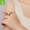 Simple Classic Metal Texture Smooth Surface Two-Color Open Ring Men'S And Women'S Trend Copper Ring