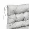 Garden Back Chair Cushion, Comfortable Patio Seat Cushion Pad with Backrest for Outdoor & Indoor Use, Light Grey