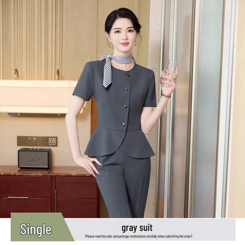 High-End Professional Women's Spring/Summer 2026 Suit Set for Medical Aesthetics Reception Workwear